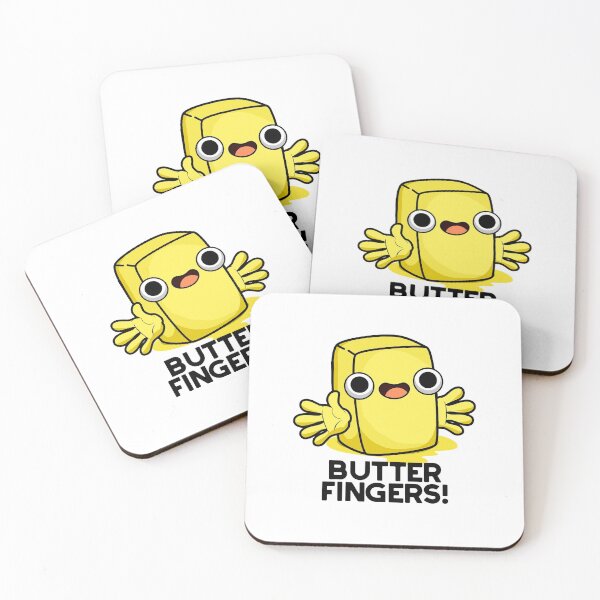 Item preview, Butter Fingers Funny Food Puns  designed and sold by punnybone.