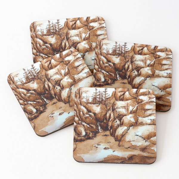 Item preview, Hidden Falls Waterfall Landscape Drawing designed and sold by Hanna Fox.