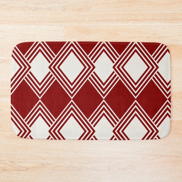Item preview, Geometry pattern on a red background designed and sold by Chamaiporn Pangtorn.