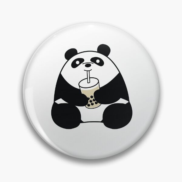 Item preview, Chubby Panda Drinking Boba Milk Tea designed and sold by bobalogy.