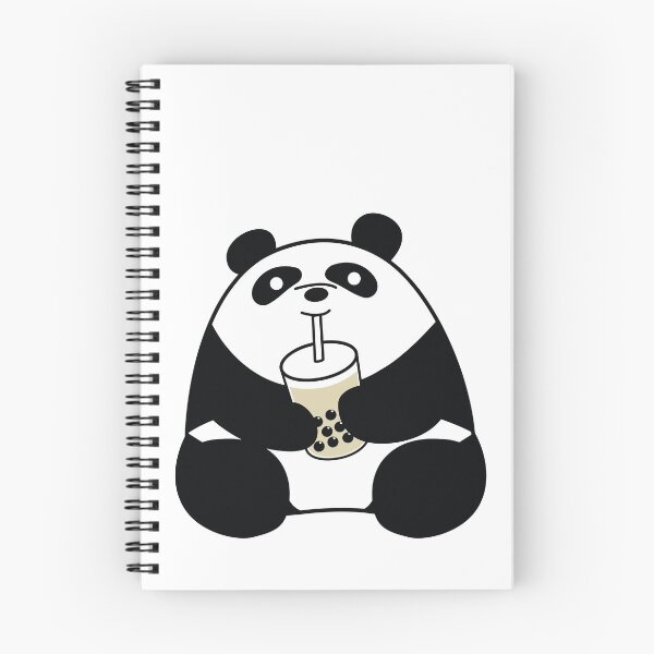 Item preview, Chubby Panda Drinking Boba Milk Tea designed and sold by bobalogy.
