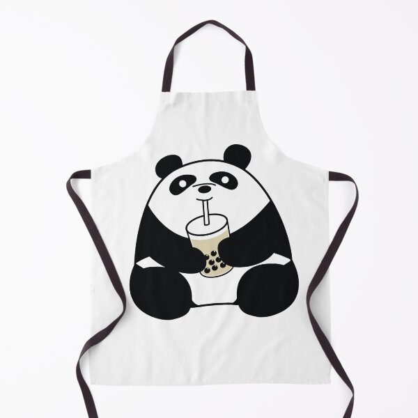 Item preview, Chubby Panda Drinking Boba Milk Tea designed and sold by bobalogy.
