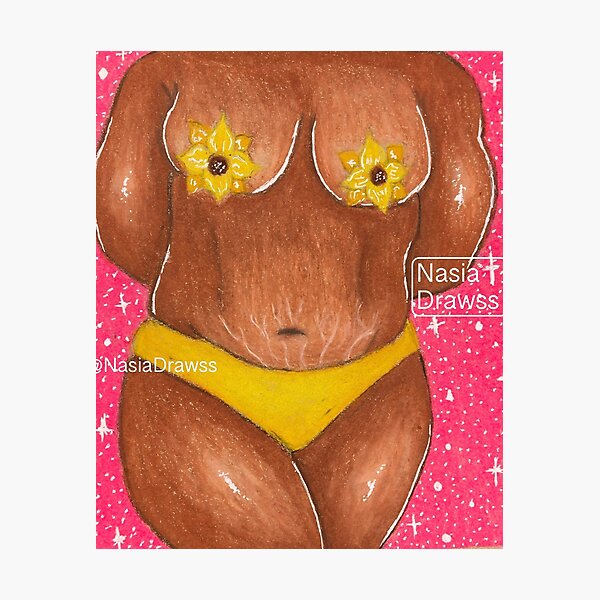 Item preview, Thick Girl Body Positivity  designed and sold by NasiaDraws.