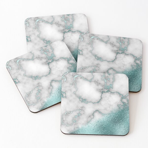 Item preview, Teal Vein Marble and Teal Foil designed and sold by WOW TeesAndThings.