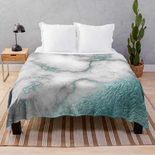 Item preview, Teal Vein Marble and Teal Foil designed and sold by WOW TeesAndThings.