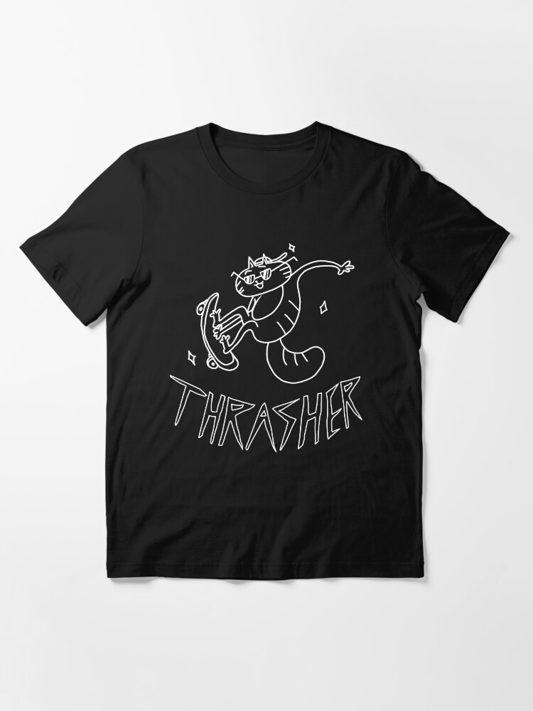 Thrasher schwarzes Hemd Essential T-Shirt