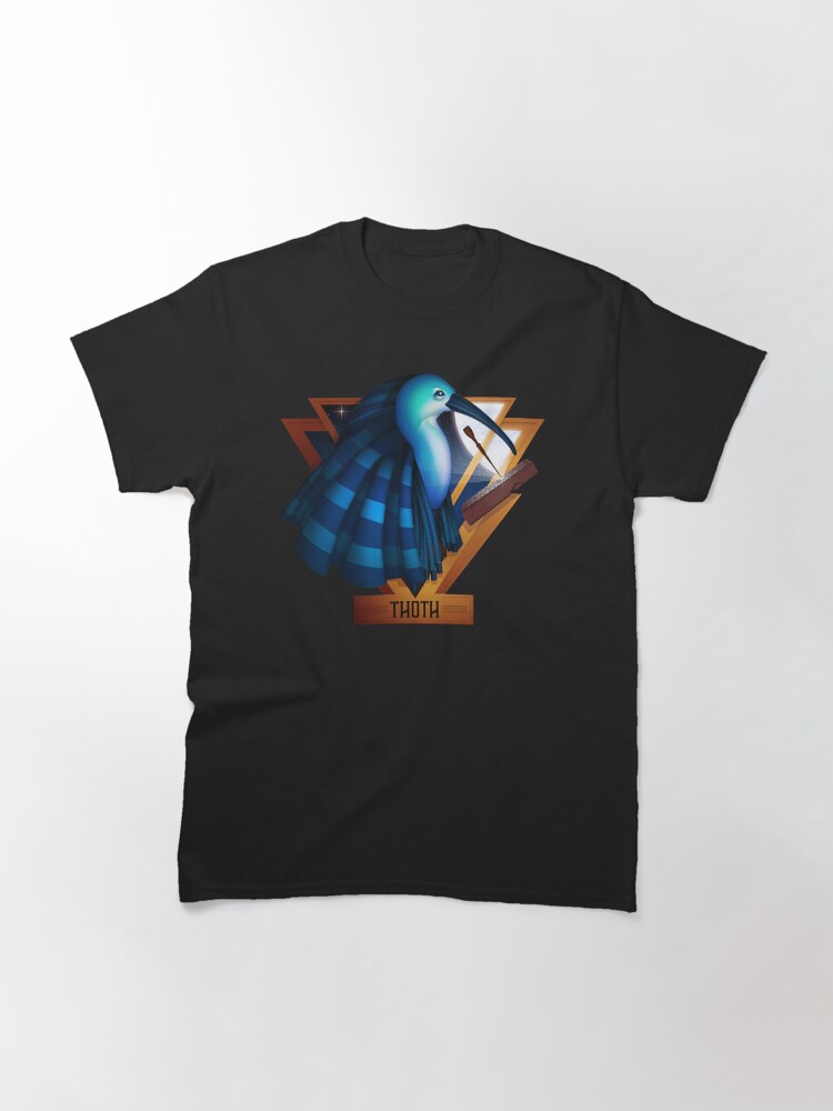 Thumbnail 2 of 7, Classic T-Shirt, Egyptian Mythology Science and Magic God Thoth designed and sold by DiggerDesignsNY.