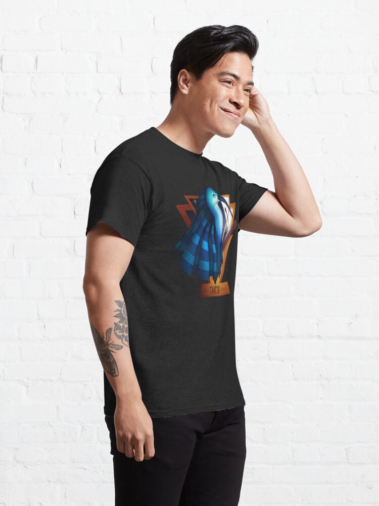 Thumbnail 5 of 7, Classic T-Shirt, Egyptian Mythology Science and Magic God Thoth designed and sold by DiggerDesignsNY.