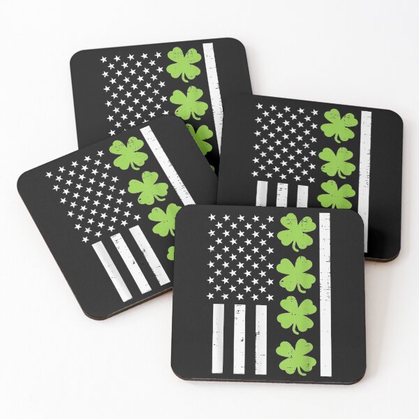 Item preview, US America Flag Shamrock Clover St Patricks Day designed and sold by nancymachado.