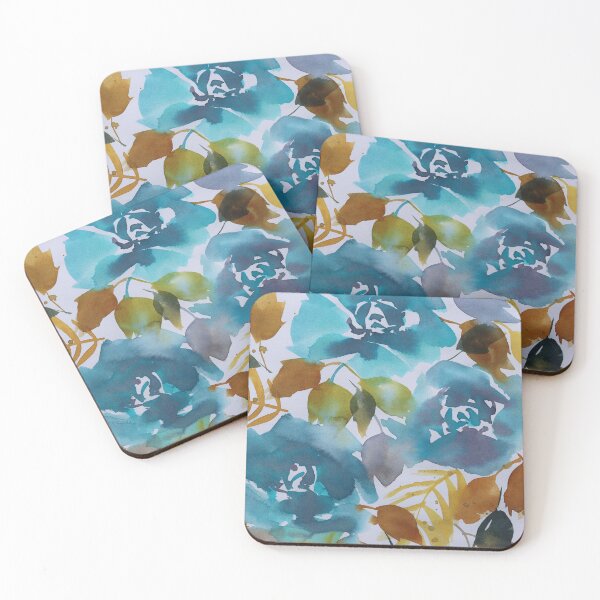 Item preview, Blue Roses Watercolor designed and sold by Karlena Lewin Studio.