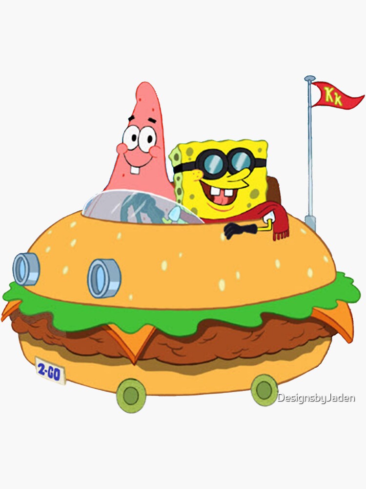 "Spongebob Burger Car" Sticker for Sale by DesignsbyJaden Redbubble