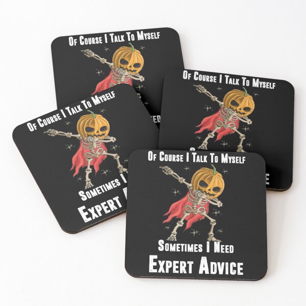 Item preview, Of Course I Talk to Myself Sometimes I Need Expert Advice, Funny Dabbing Skeleton Pumpkin Halloween Dab designed and sold by YourgiftShop.