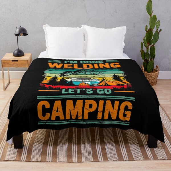 Item preview, I'm Done Welding Let's Go Camping Vintage Style designed and sold by BaseStore.
