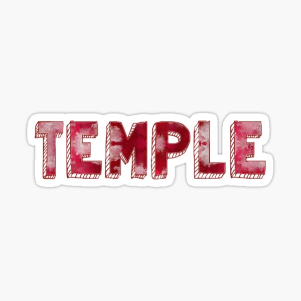 Temple University Sticker
