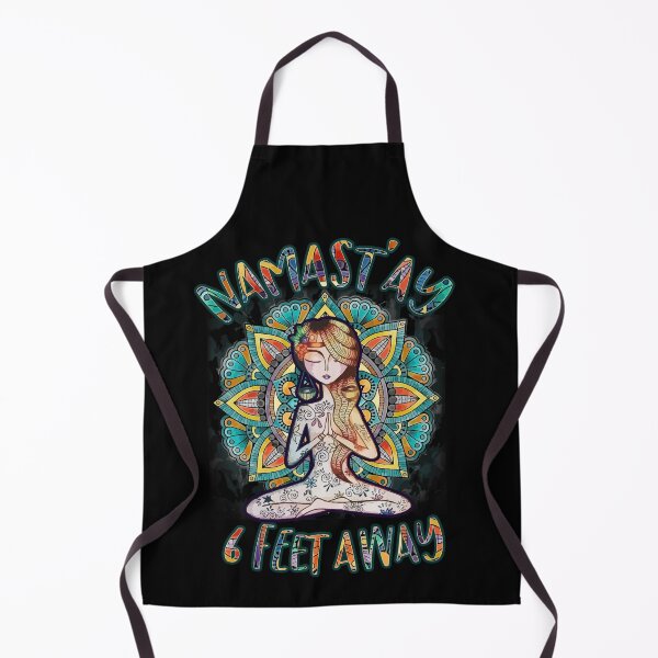 Item preview, Namast'ay 6 Feet Away Mandala designed and sold by BaseStore.