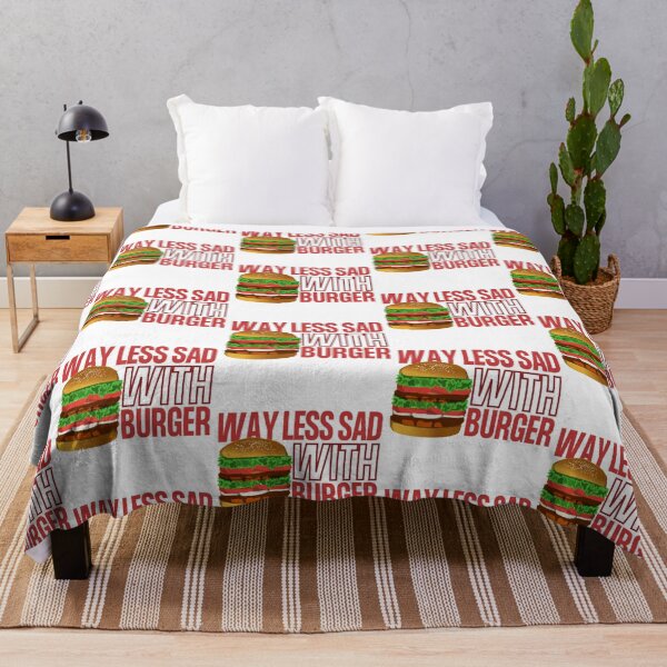Item preview, Way Less Sad With Burger designed and sold by SweetAndSpice.