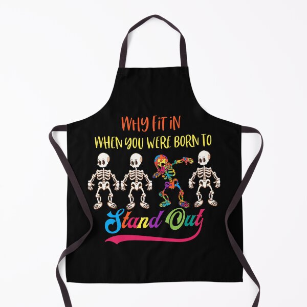 Item preview, Why Fit In When You Were Born To Stand Out Skeleton Dabbing Autism Different designed and sold by BaseStore.
