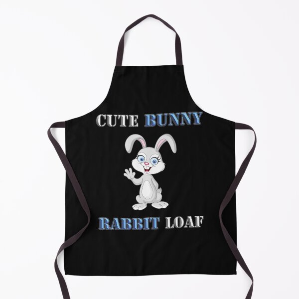Adorable Rabbit Print Apron