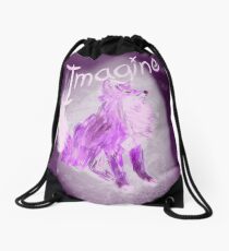 Imaginative Fox Drawstring Bag
