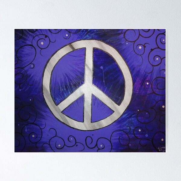 Item preview, Retro Purple Peace Sign designed and sold by Heather Conley.