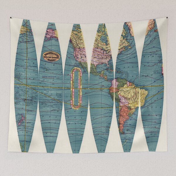 Item preview, Vintage Map designed and sold by BlueSpecsStudio.