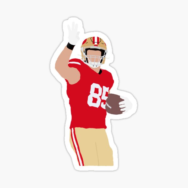 George Kittle - 85 - Celebration - V2 Sticker for Sale by AB-BRAND