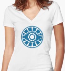 Meyerism Eye - Der Weg blau Shirt mit V-Ausschnitt