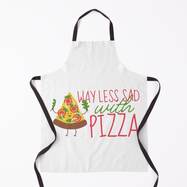 Item preview, Way Less Sad With Pizza Smiley Face designed and sold by SweetAndSpice.