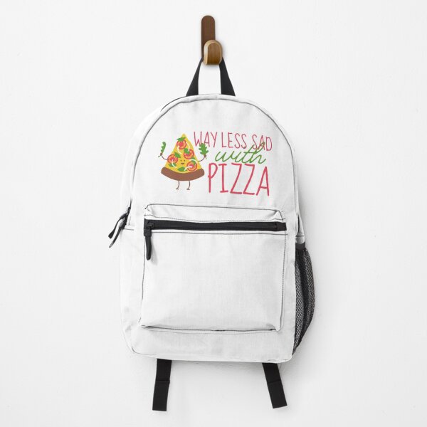 Item preview, Way Less Sad With Pizza Smiley Face designed and sold by SweetAndSpice.