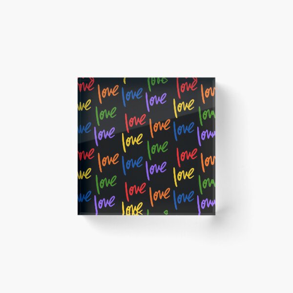 Item preview, Rainbow Love Pattern designed and sold by Pique-Interest.