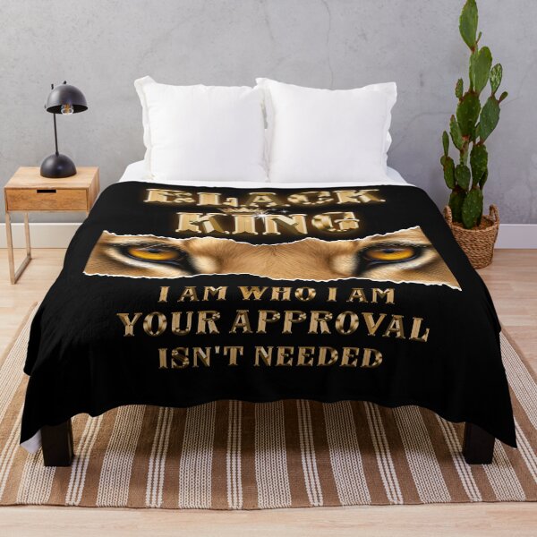 Item preview, Black King I Am Who I Am Your Approval Isn't Needed designed and sold by BaseStore.