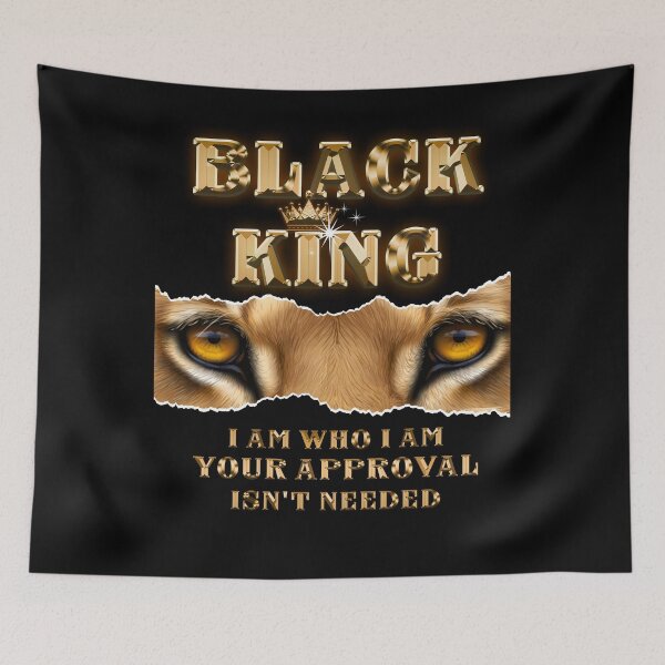 Item preview, Black King I Am Who I Am Your Approval Isn't Needed designed and sold by BaseStore.