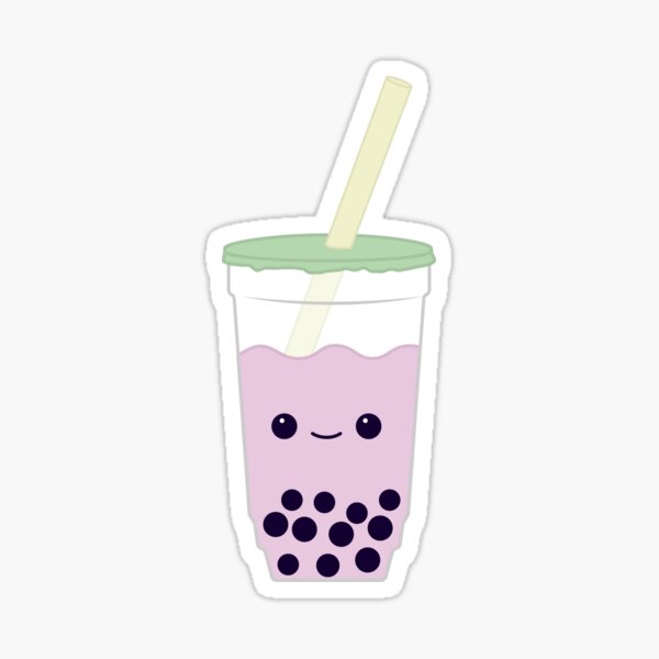 Taro Boba Stickers | Redbubble