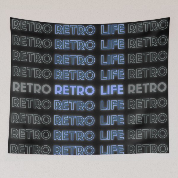 Item preview, Retro Life Neon Blue  designed and sold by MoonSpeaksTV.