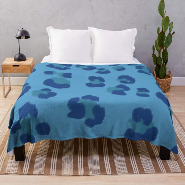Item preview, Leopard in the Wild - blue designed and sold by Home with Lola.