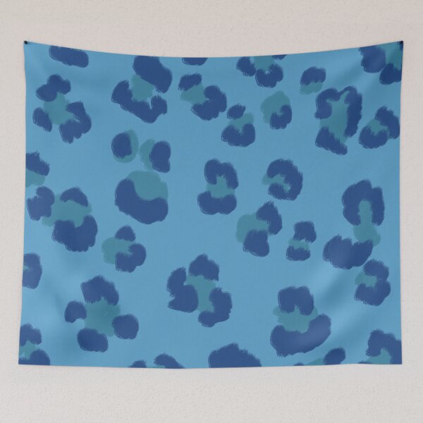 Item preview, Leopard in the Wild - blue designed and sold by Home with Lola.