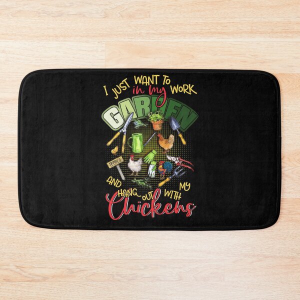 Item preview, I Just Want To Work In My Garden And Hang Out With My Chickers designed and sold by BaseStore.