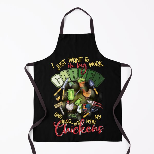 Item preview, I Just Want To Work In My Garden And Hang Out With My Chickers designed and sold by BaseStore.