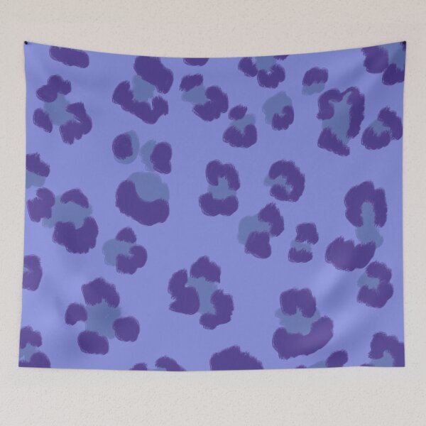 Item preview, Leopard in the Wild - purple blue designed and sold by Home with Lola.