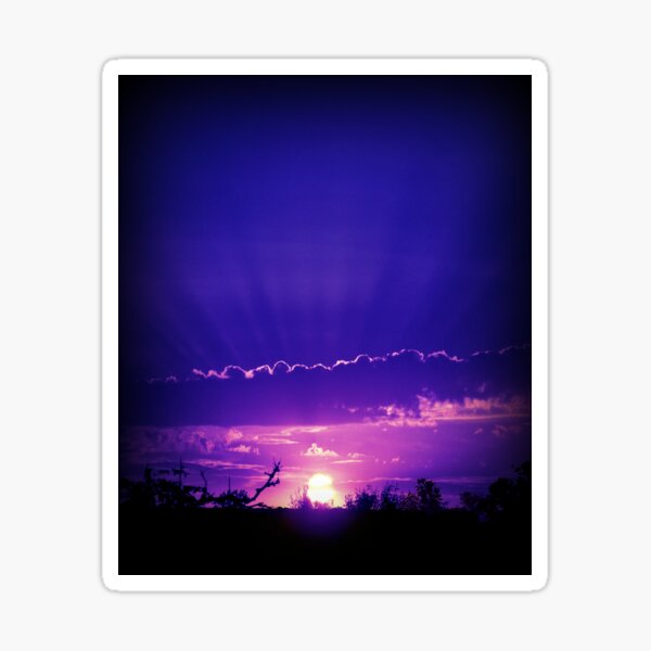 "Blue Morning Blue Day" Sticker by stormchaser7 Redbubble