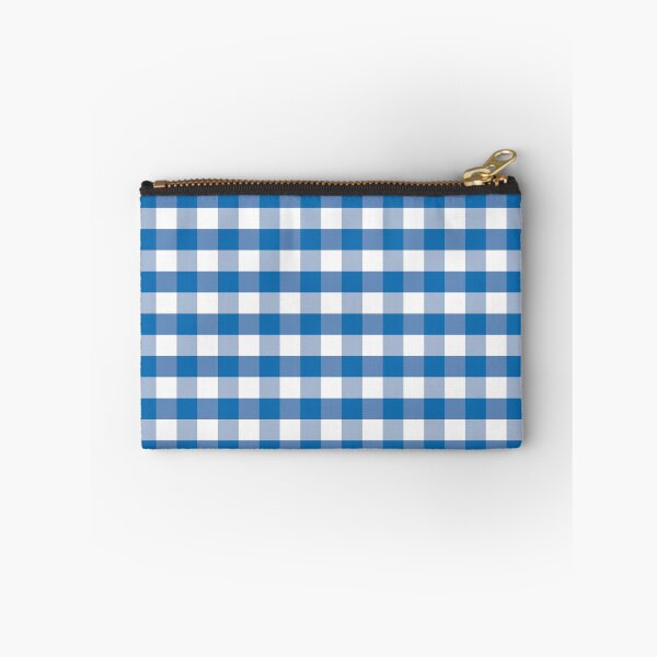 Item preview, Jumbo Biscayne Bay Blue Gingham Check Square Pattern designed and sold by paperandfrill.