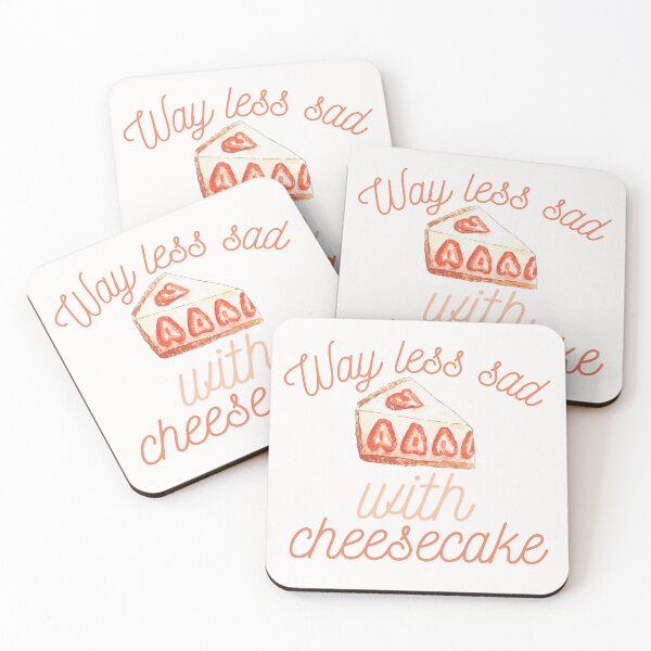 Item preview, Way Less Sad Strawberry Cheesecake  designed and sold by SweetAndSpice.