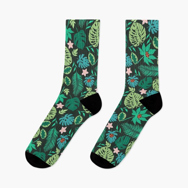Item preview, pattern with tropical leaves and flowers. designed and sold by burbura.