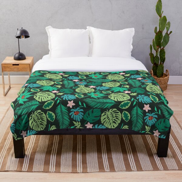 Item preview, pattern with tropical leaves and flowers. designed and sold by burbura.