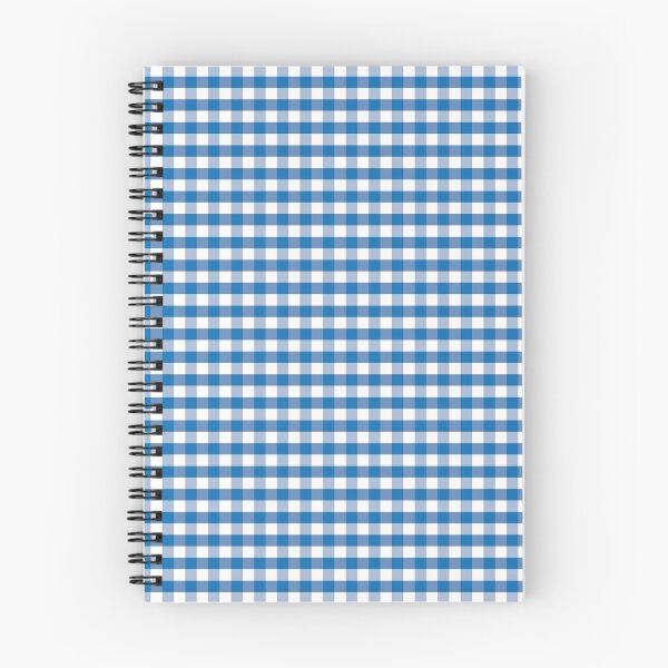 Item preview, Large Biscayne Bay Blue Gingham Check Square Pattern designed and sold by paperandfrill.