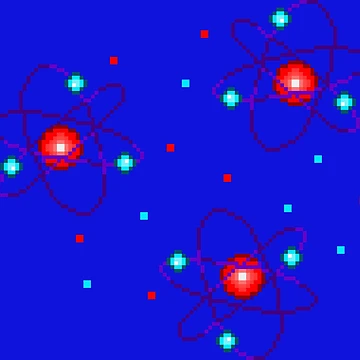 Artwork thumbnail, Atomic pixel by BlockHeadSHZ