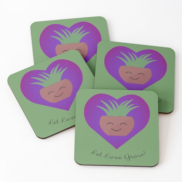 Item preview, Let Love Grow Cute Potted Plant designed and sold by Hedgie Designs.