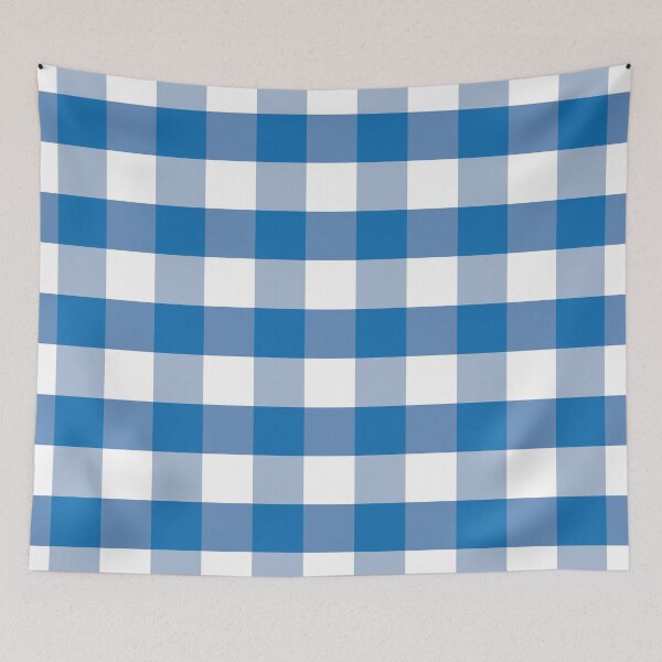 Item preview, Goliath Biscayne Bay Blue Gingham Check Square Pattern designed and sold by paperandfrill.