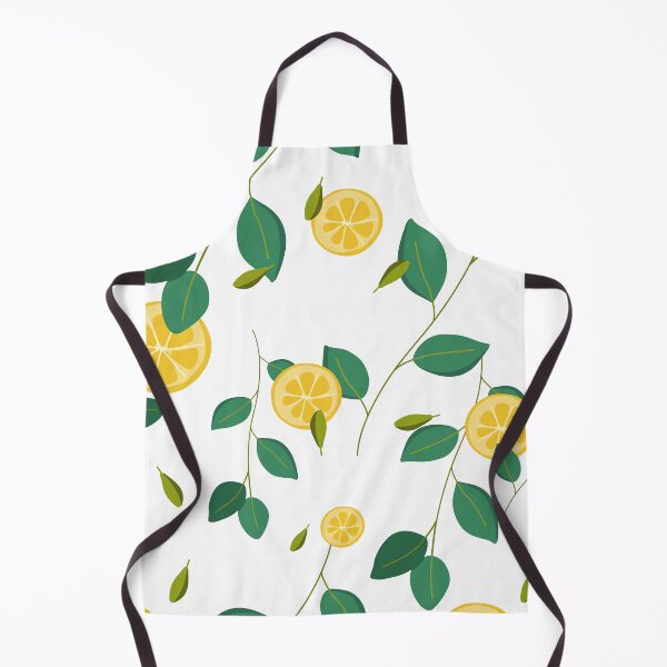 Item preview, pattern with lemon slices and branches of a lemon tree designed and sold by milkyway555.