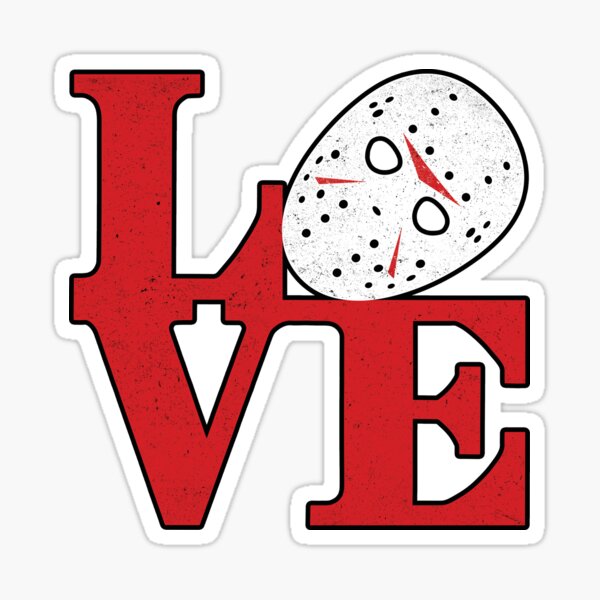 LOVE Friday the 13th Sticker